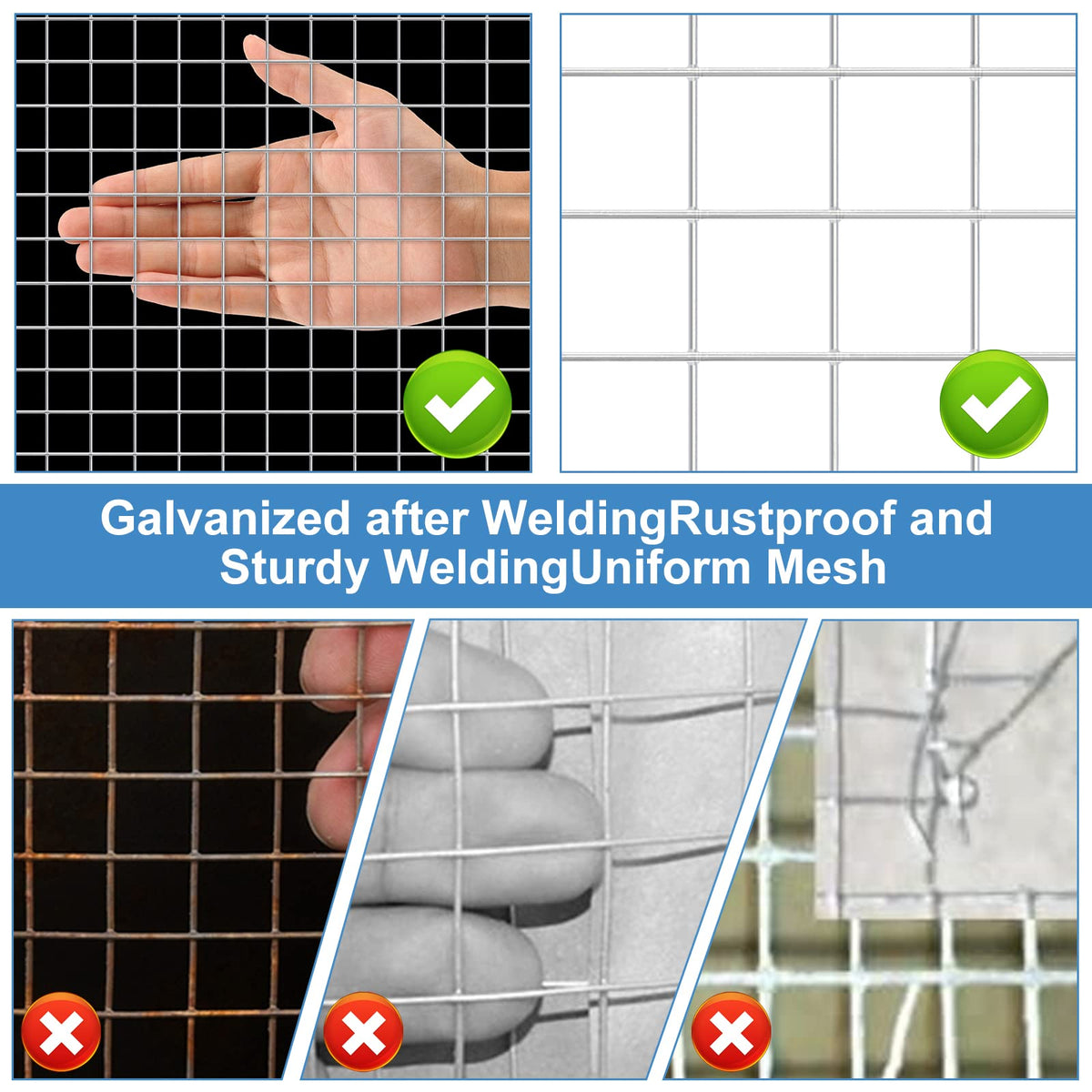 Land Guard 19 Gauge Hardware Cloth, 48x100 ft – Galvanized Welded Mesh