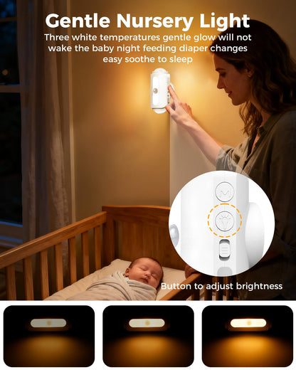 Lazukes Motion Sensor Wall Light 2-Pack — Rechargeable RGB Sconce, No-Drill Peel & Stick