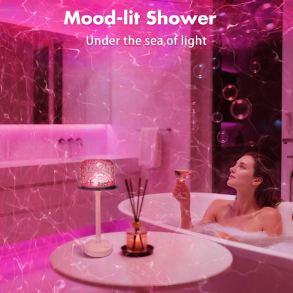Lazukes Waterproof Shower Lamp – Remote & Touch Control, 16-Color RGB