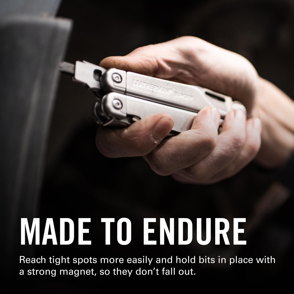LEATHERMAN Bit Driver Extender Add-on – Extra Reach for Multi-Tools (Silver)