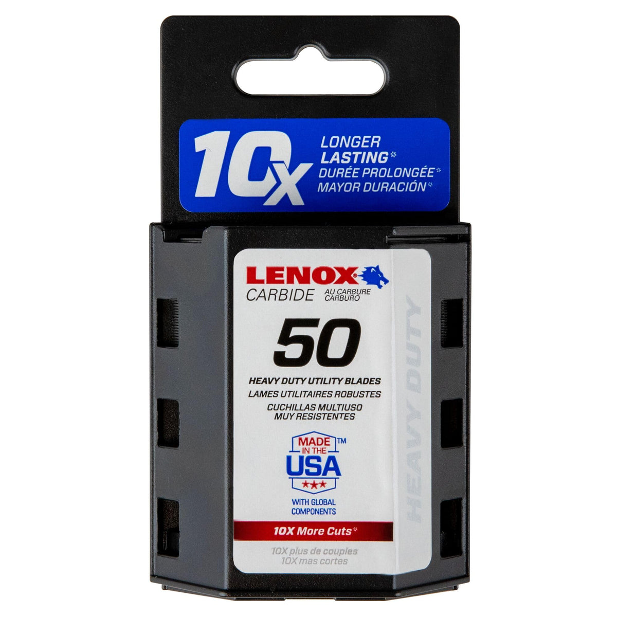Lenox LXHT11800L Carbide Utility Replacement Blades – 50 Pack