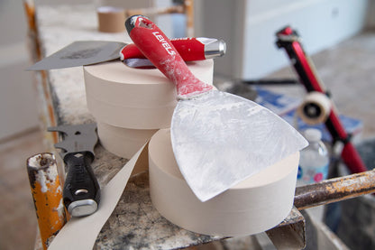 LEVEL5 8-Inch Soft-Grip Stainless Drywall Knife – Pro-Grade Finishing Tool
