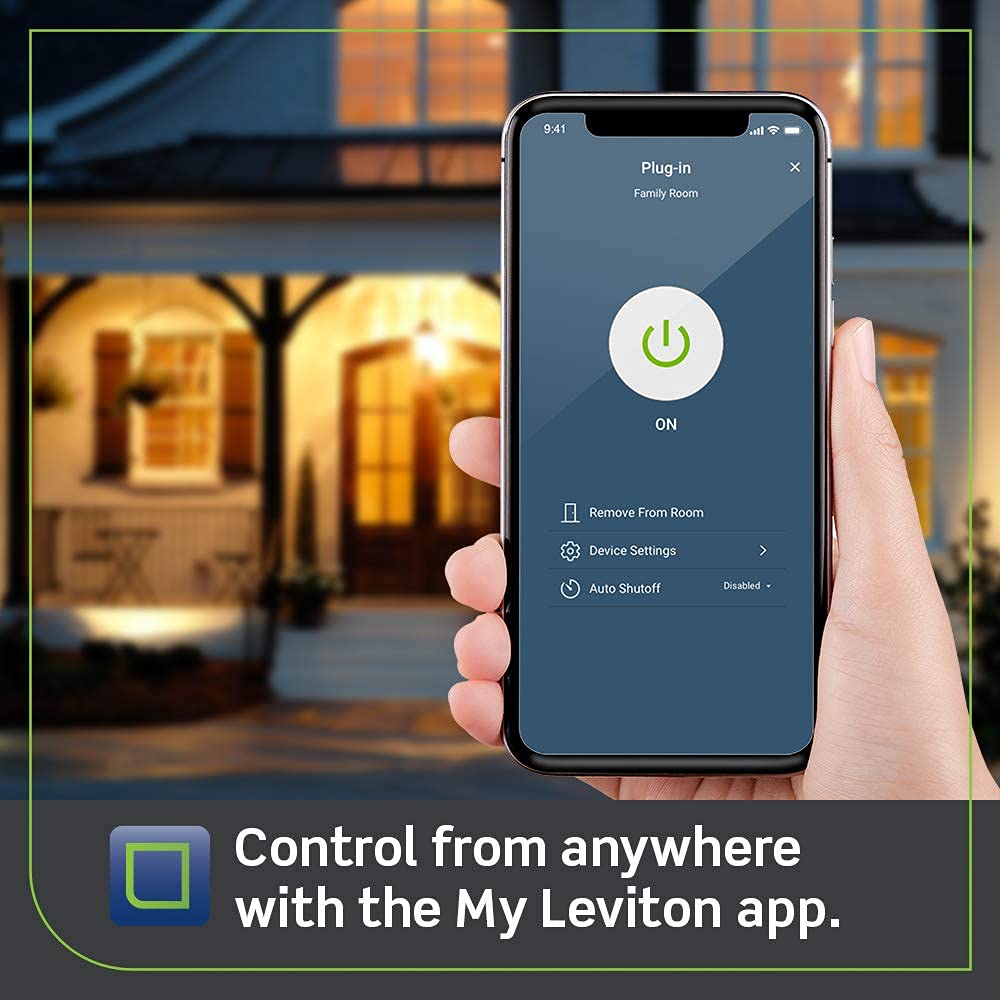 Leviton Decora Smart Plug 2nd Gen – Matter Ready, Alexa, Google Assistant & Siri