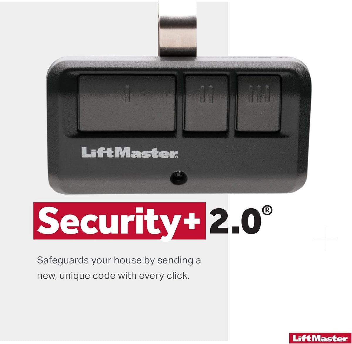 LiftMaster 893LM Security+ 2.0 3-Button Visor Clip Remote – Yellow Button Compatibility