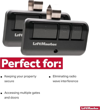 LiftMaster 893LM Security+ 2.0 3-Button Visor Clip Remote – Yellow Button Compatibility