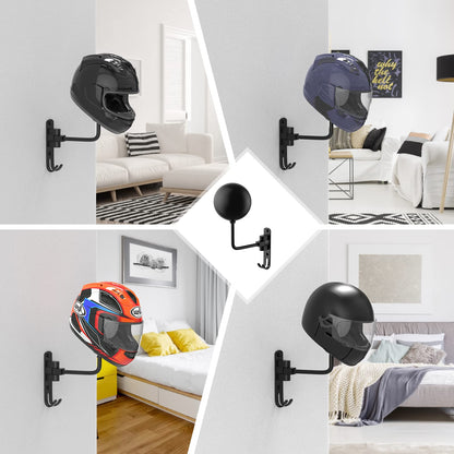 LIFXIZE Helmet Hanger Wall Mount – 180° Swivel, 2-Pack