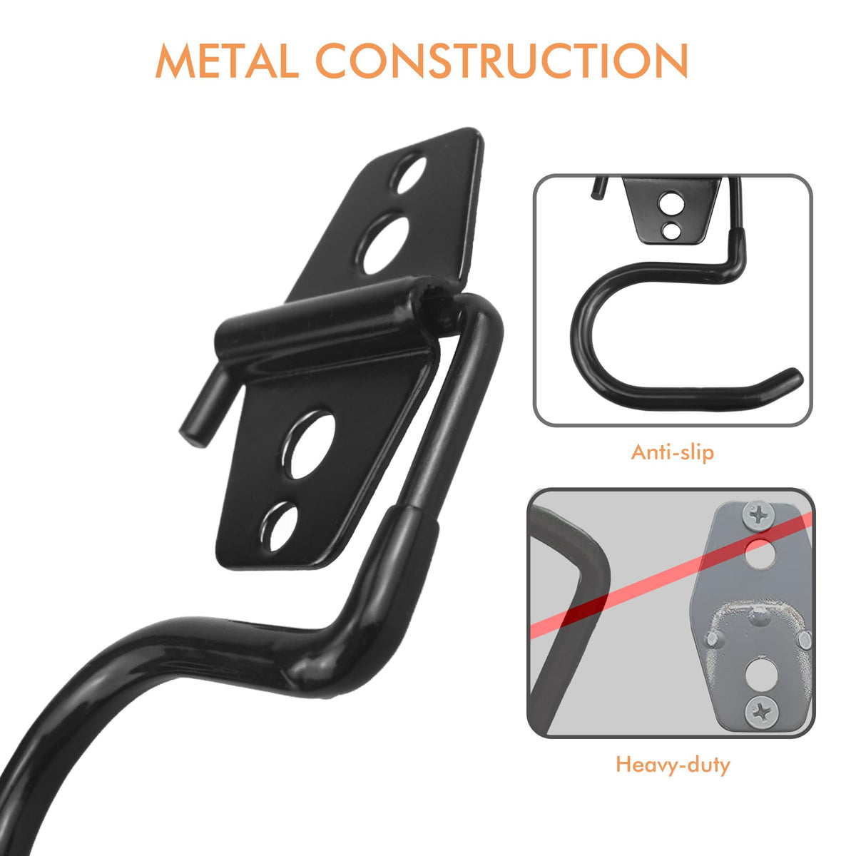 LIGHT DUST Broom Holder Wall Mount – 12 Pack Heavy-Duty Tool Hangers