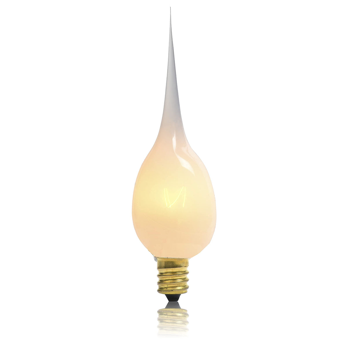LightLady Studio Silicone Candle Bulbs 7W – 12 Pack, E12 Candelabra