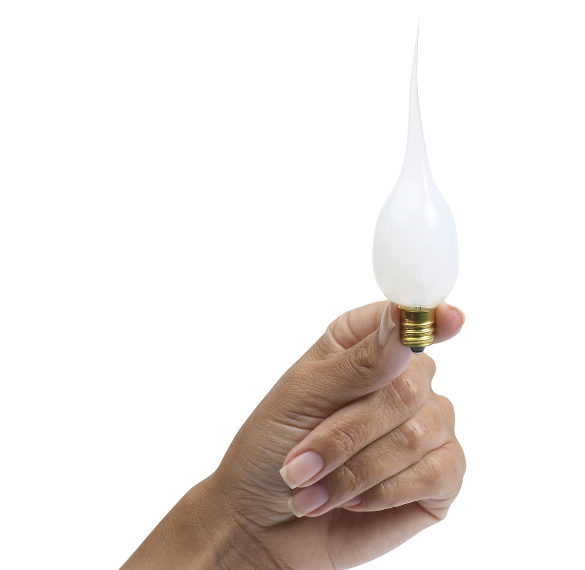 LightLady Studio Silicone Candle Bulbs 7W – 12 Pack, E12 Candelabra