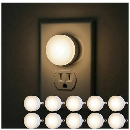 Lights by Night LED GLO Dot Night Lights – 10-Pack, Dusk-to-Dawn Sensor