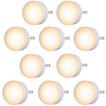 Lights by Night LED GLO Dot Night Lights – 10-Pack, Dusk-to-Dawn Sensor