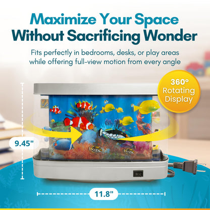 Linda's Essentials Fake Fish Tank Lamp – Moving LED Aquarium Night Light