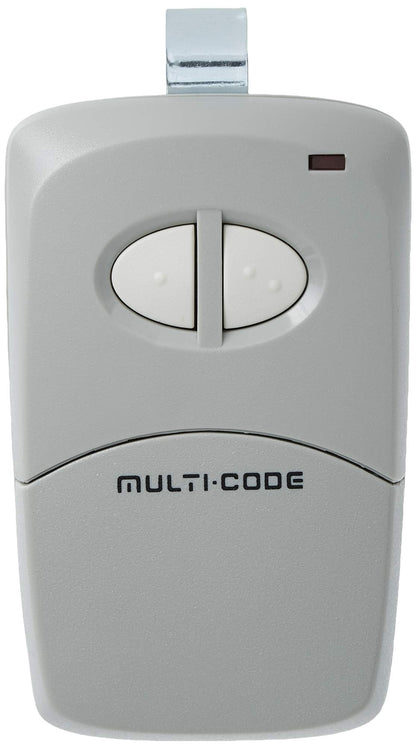Linear MCS412001 Multi-Code 2-Channel Visor Transmitter — Soft Gray