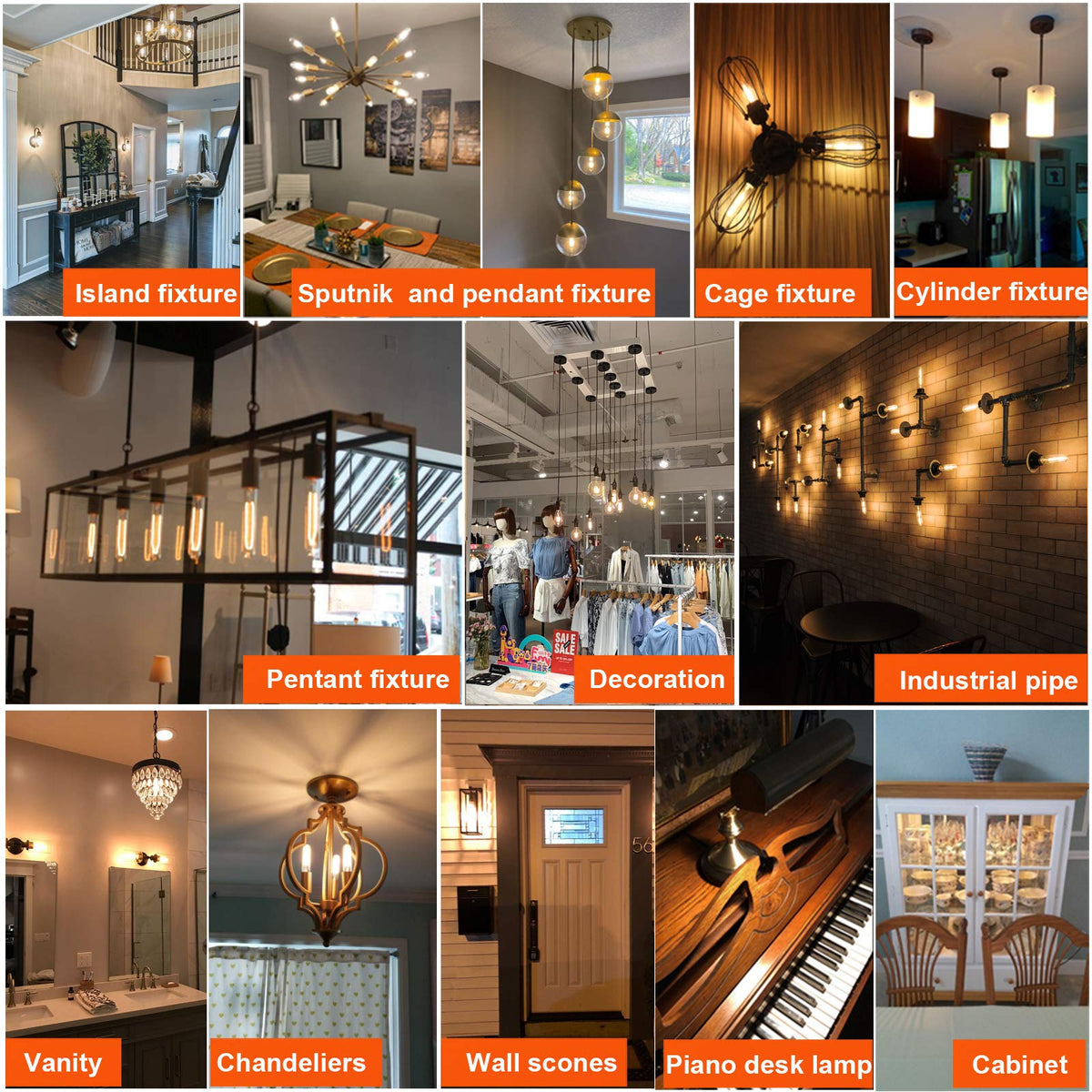 LiteHistory Dimmable E26 LED Bulb 4W – 40W Equivalent, 2700K Warm White, 400lm, 6-Pack