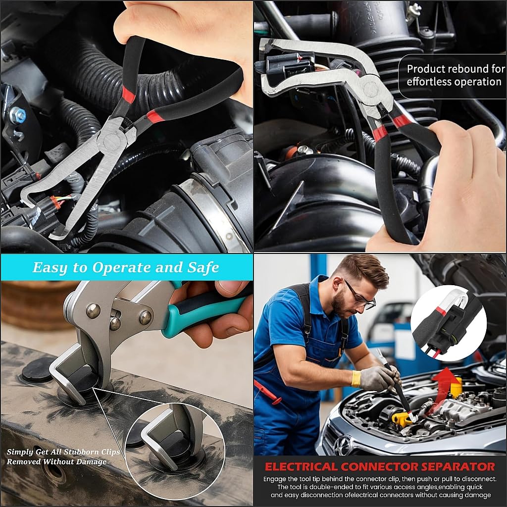 Loisdaro Car Clip Pliers Set – 4-Piece Auto Disassembly Tools