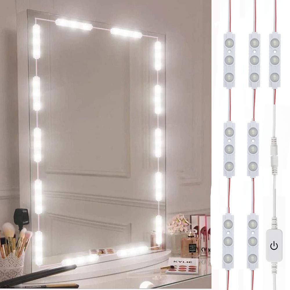 LPHUMEX Led Vanity Mirror Lights – Hollywood Style, 10ft Dimmable LED Strip