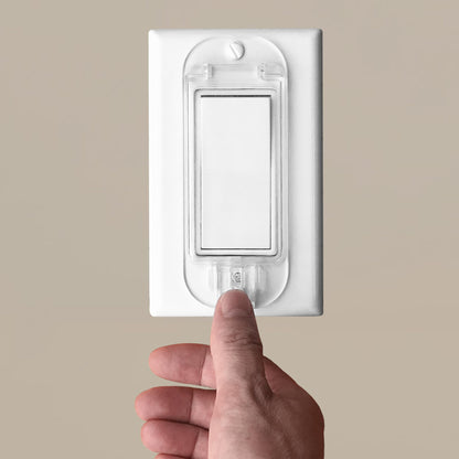 LRANFOW 4 Light Switch Guard Cover – Baby Proof Rocker Switch Protection