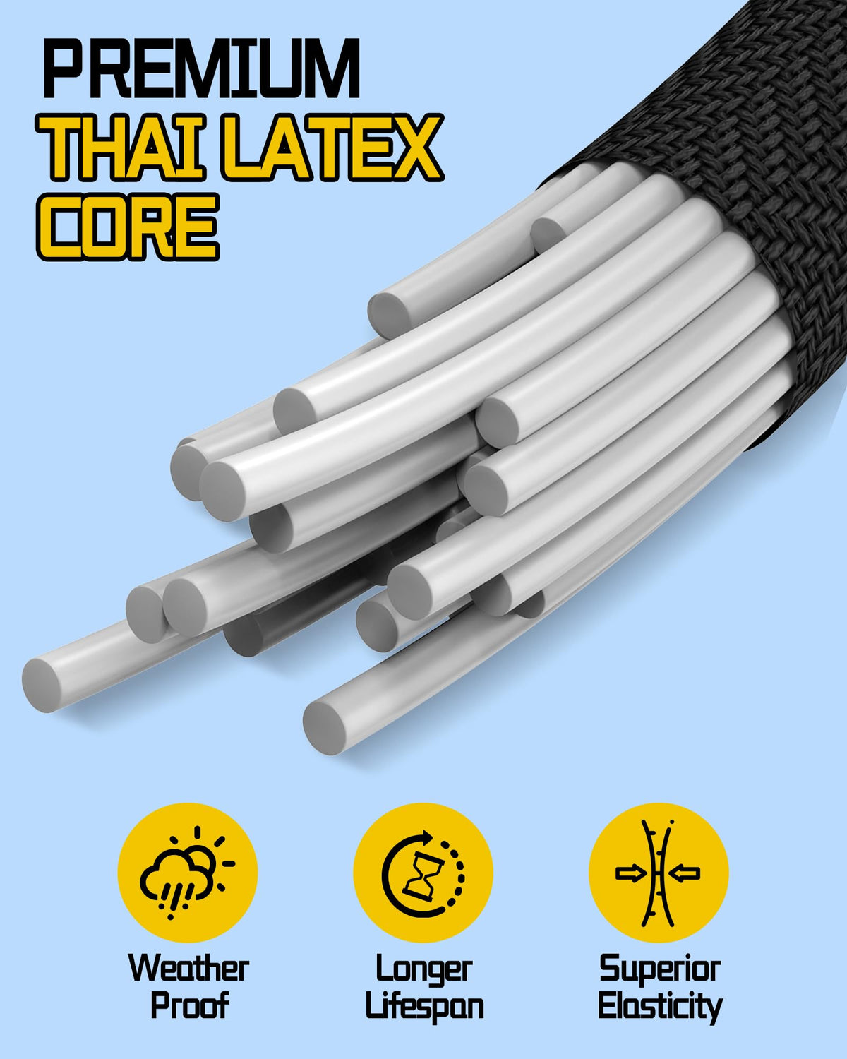 LuckyStraps 8-Pack 24-Inch Adjustable Carabiner Bungee Cords – UV-Resistant