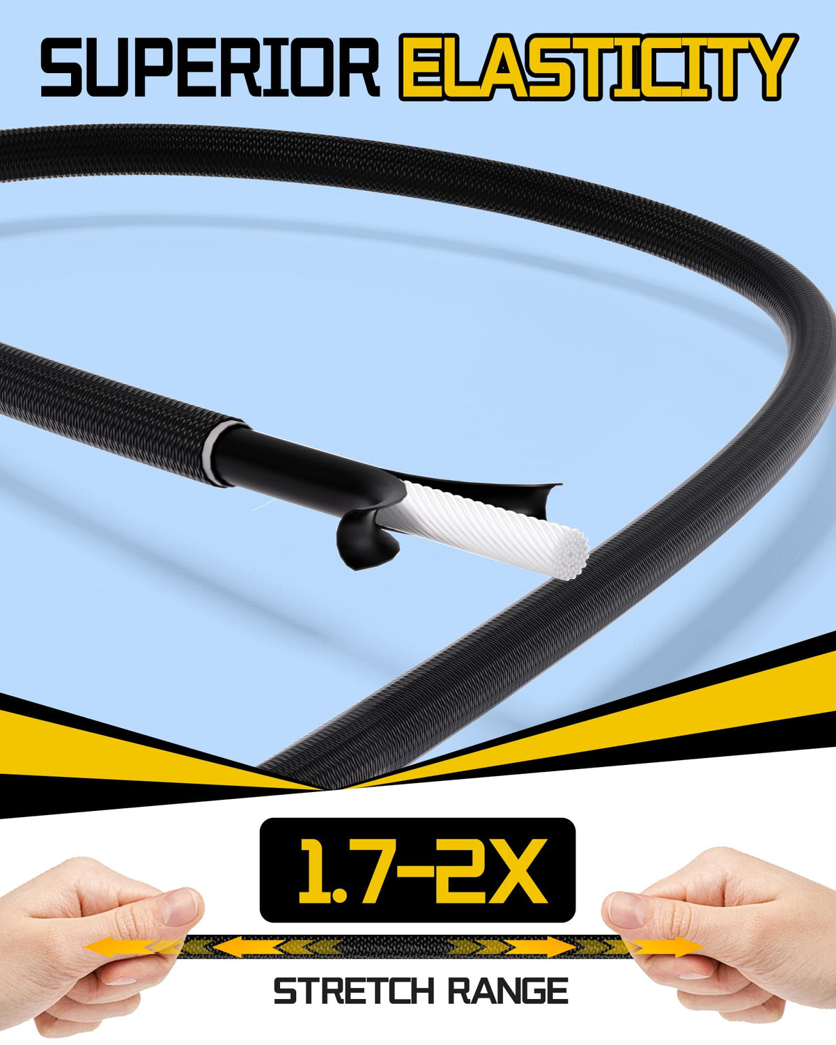 LuckyStraps 8-Pack 24-Inch Adjustable Carabiner Bungee Cords – UV-Resistant