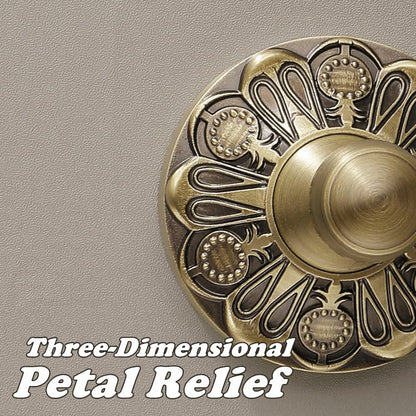 Lucyound Antique Brass Towel Hook – Wall Mounted Longhorn Double Hook | Petal-Relief