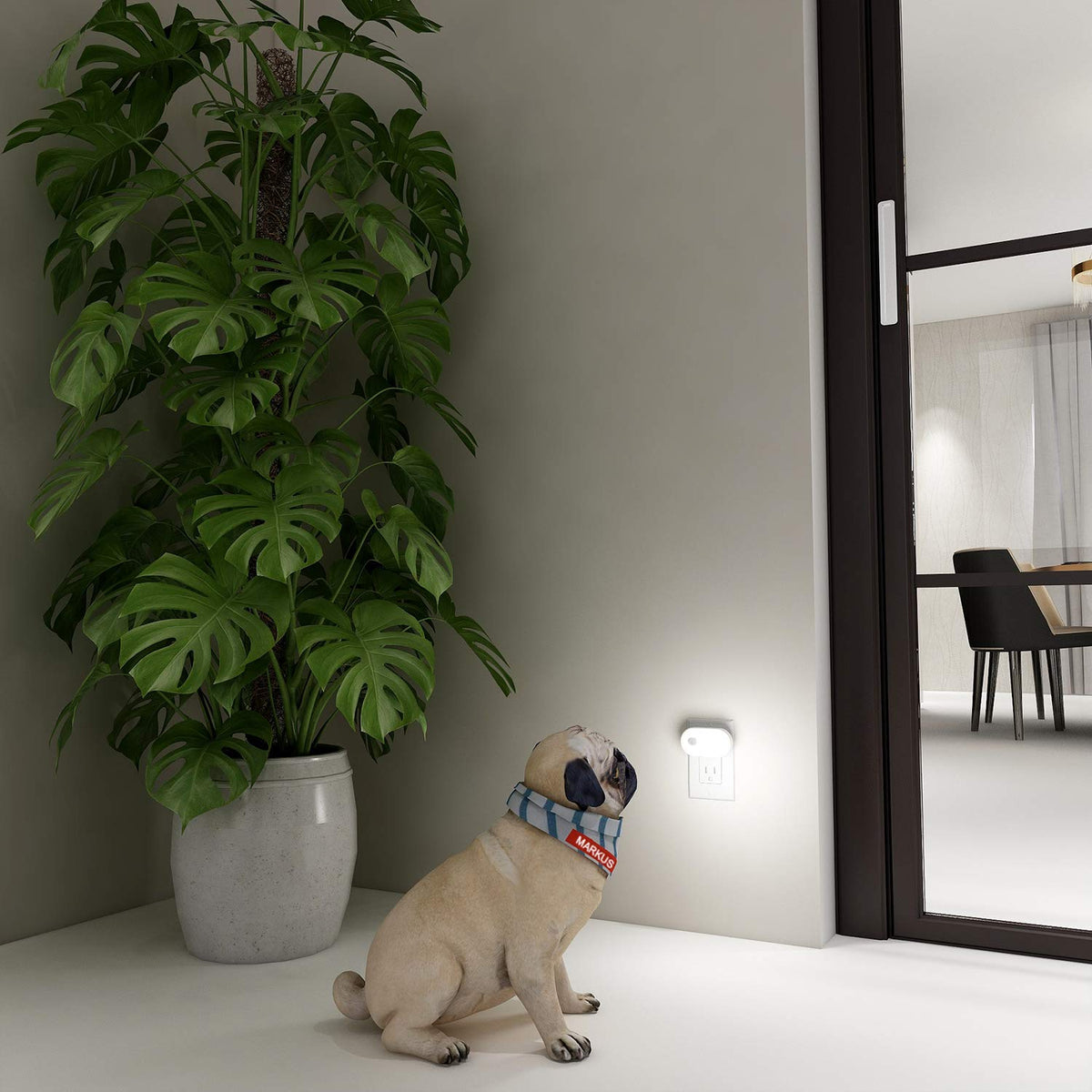 Lyridz 120LM Motion Sensor Night Light – 6-Pack, Plug-in, Dimmable, Auto-On/Off