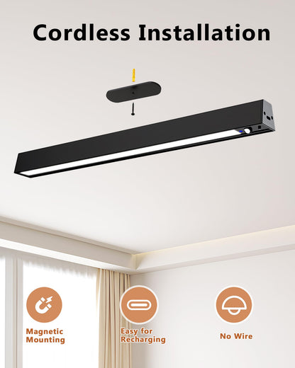 LYTARA Rechargeable Motion Sensor Ceiling Light – 500LM, 3 Color Temps, Remote