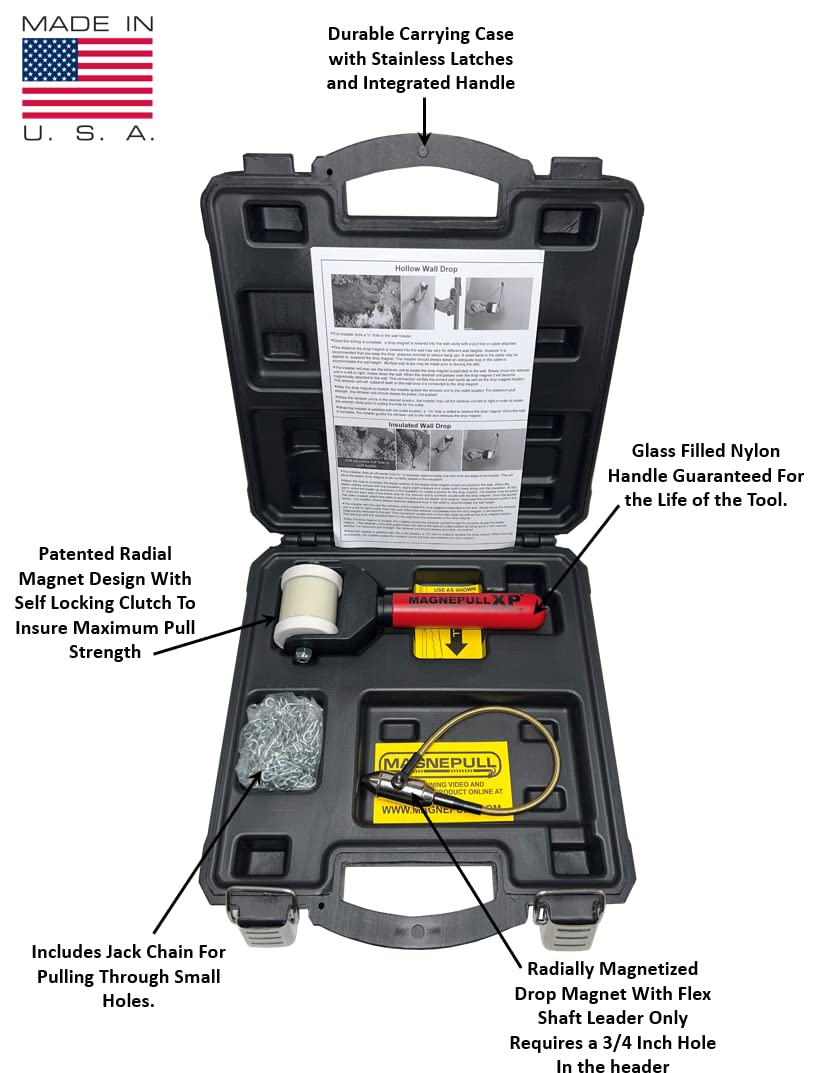 Magnepull XP1000-LC Magnetic Wire Puller – Flexible Leader & Durable Case