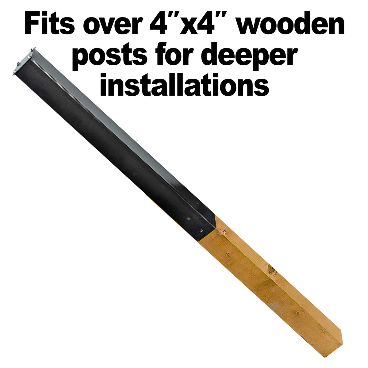 Mail Boss 7121 In-Ground Post - 43x4x4 inches, Black, for Locking Mailboxes