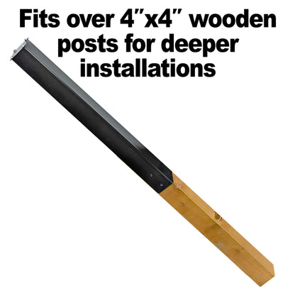 Mail Boss 7121 In-Ground Post - 43x4x4 inches, Black, for Locking Mailboxes