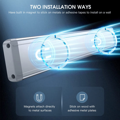 MCGOR 10-Inch Under Cabinet Lights (2-Pack) – Rechargeable Motion Sensor, Dimmable, Wireless