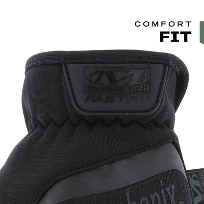 Mechanix Wear FastFit Tactical Gloves | Heavy Duty, Lightweight, Touchscreen Capable | Medium Covert Black