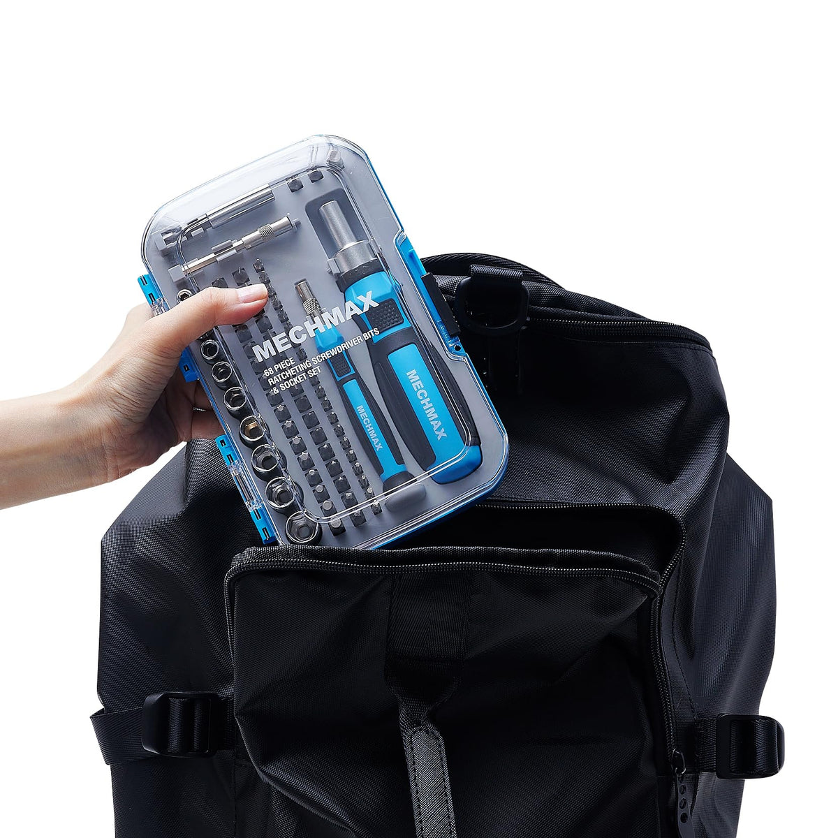 MECHMAX 68-Piece Ratcheting Screwdriver Set – Magnetic Bits & Sockets