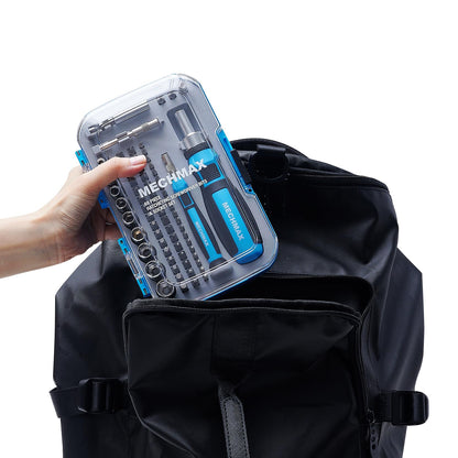 MECHMAX 68-Piece Ratcheting Screwdriver Set – Magnetic Bits & Sockets