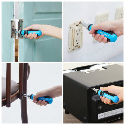MECHMAX 68-Piece Ratcheting Screwdriver Set – Magnetic Bits & Sockets