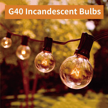 Meconard G40 Replacement Light Bulbs – 25 Pack, 5W, Warm White, E12 Candelabra