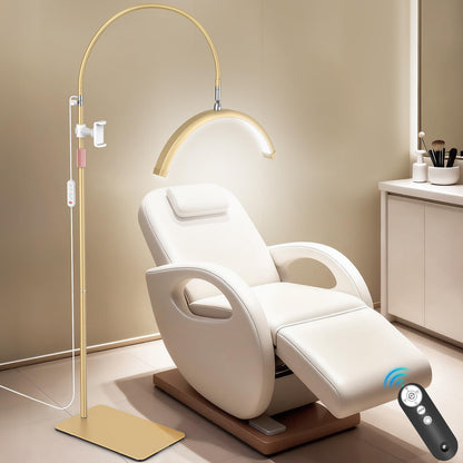 MEIAOELEC Lash Light – Flexible Half Moon Lamp with Phone Holder, 5 Color Temperatures