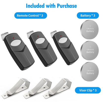 MeiZhi 3-for-10 Pin Multicode Gate Remote — 300MHz, 10 Dip Switch