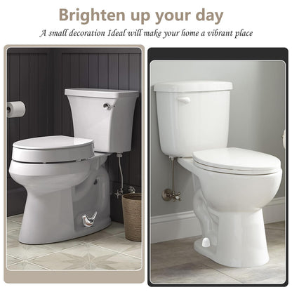 MENNTY Ceramic Bird Toilet Bolt Caps 2-Pack + Universal Bolt Caps 4-Pack — Decorative, Easy Install