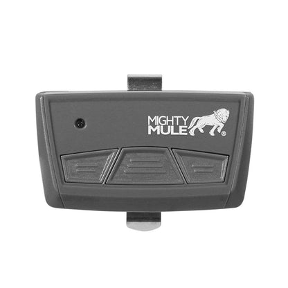 Mighty Mule MMT103 3-Button Transmitter | 3-Device Remote for Gates & Garage (Plastic, Gray)
