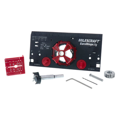 Milescraft 1342 Euro Hinge Jig – Precise 35mm Concealed Hinge Drilling Guide