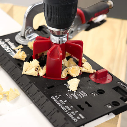 Milescraft 1342 Euro Hinge Jig – Precise 35mm Concealed Hinge Drilling Guide