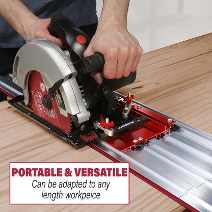 Milescraft TrackSawGuide - Universal Aluminum Track Saw Guide, 50" Range