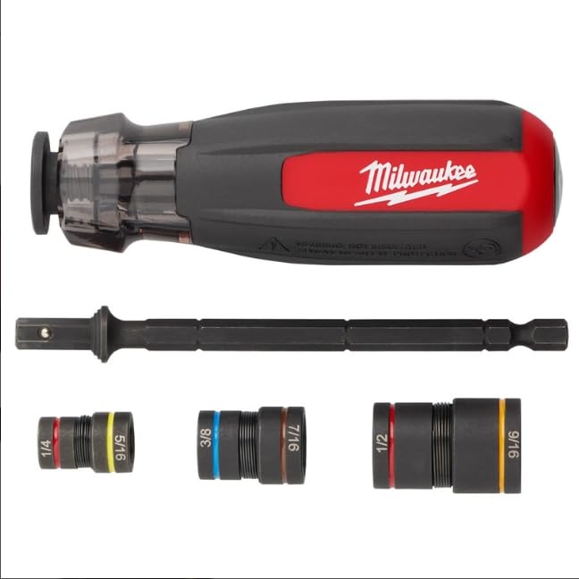 Milwaukee Electric Multi-Nut Driver W/Shockwave Impact DUTYTRADE | 6 Sizes in 1 Compact Tool
