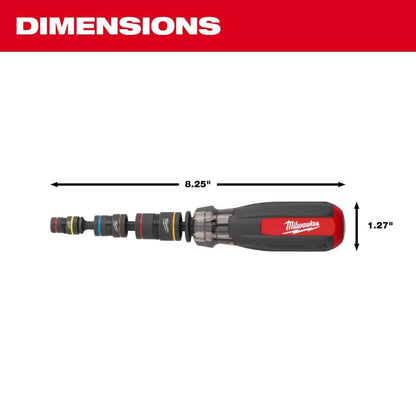 Milwaukee Electric Multi-Nut Driver W/Shockwave Impact DUTYTRADE | 6 Sizes in 1 Compact Tool
