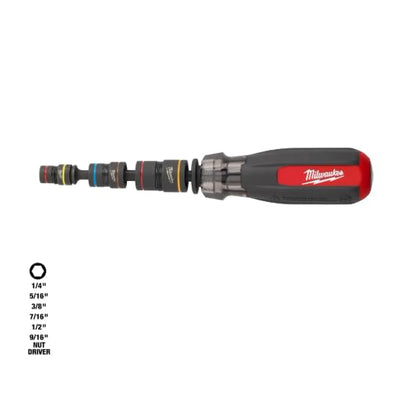 Milwaukee Electric Multi-Nut Driver W/Shockwave Impact DUTYTRADE | 6 Sizes in 1 Compact Tool