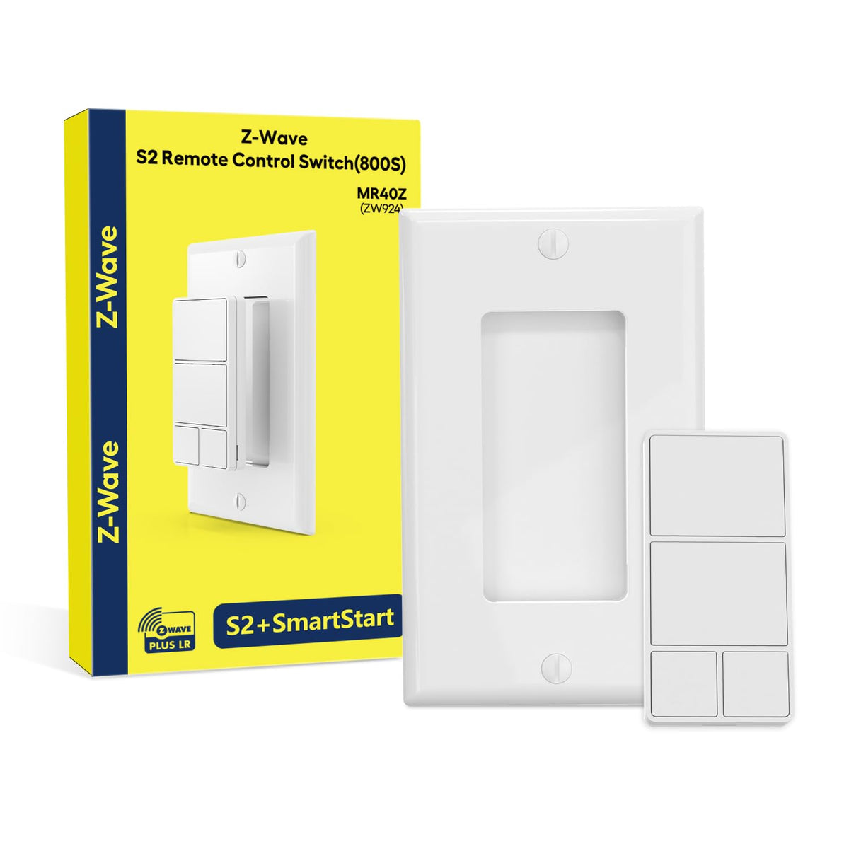 Minoston 800 Series Z-Wave Scene Controller MR40Z — 4-Button Wall Remote