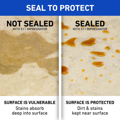 Miracle Sealants 511 Impregnator – Advanced Penetrating Sealer for Countertops, Stone & Tile (Gallon)