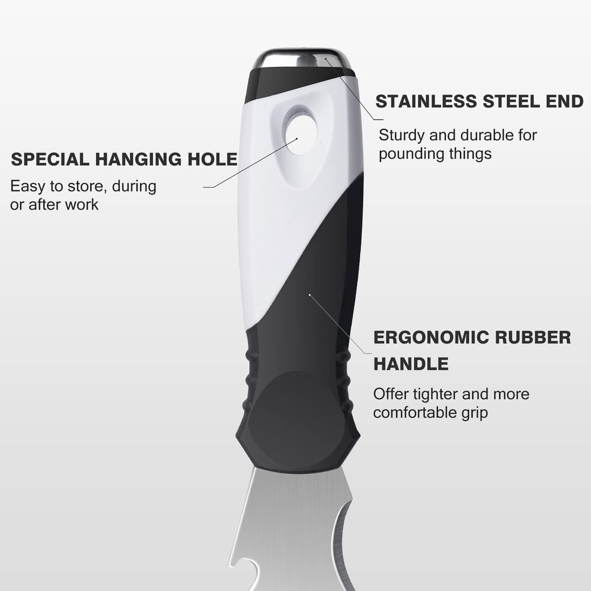 Mister Rui Paint Scraper 10-in-1 – 3-Pack Multi-Use Putty Knife & Scraper Tools