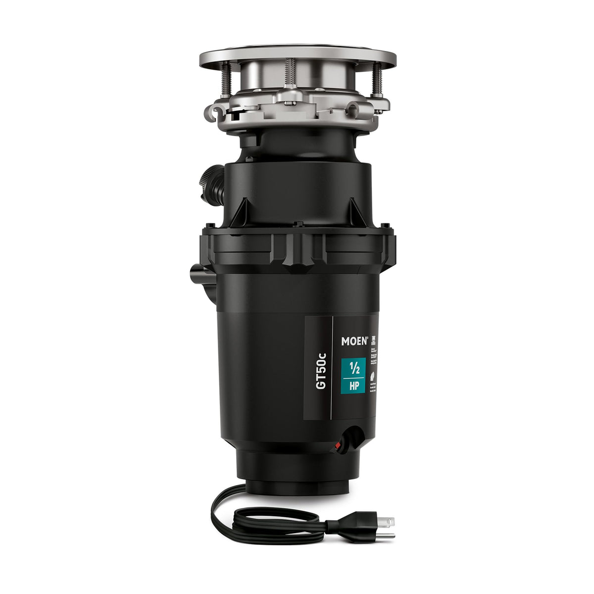 Moen Prep Series Disposer 1/2 HP with Fast Track Technology | Power Cord Included
