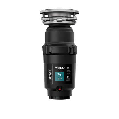 Moen Prep Series Disposer 1/2 HP with Fast Track Technology | Power Cord Included